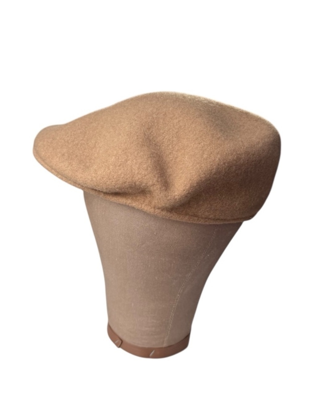 Vintage Turtle K Wool Newsboy Flat Cap Size Small Beige NEW Paperboy Hat Cabbie